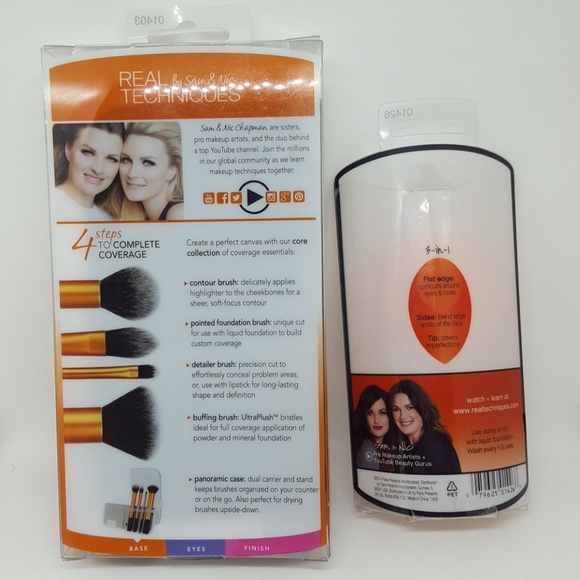 Real Techniques Makeup Brush Set + Miracle Sponge - Picture 4 of 5